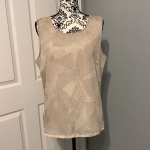 Halston sleeveless blouse